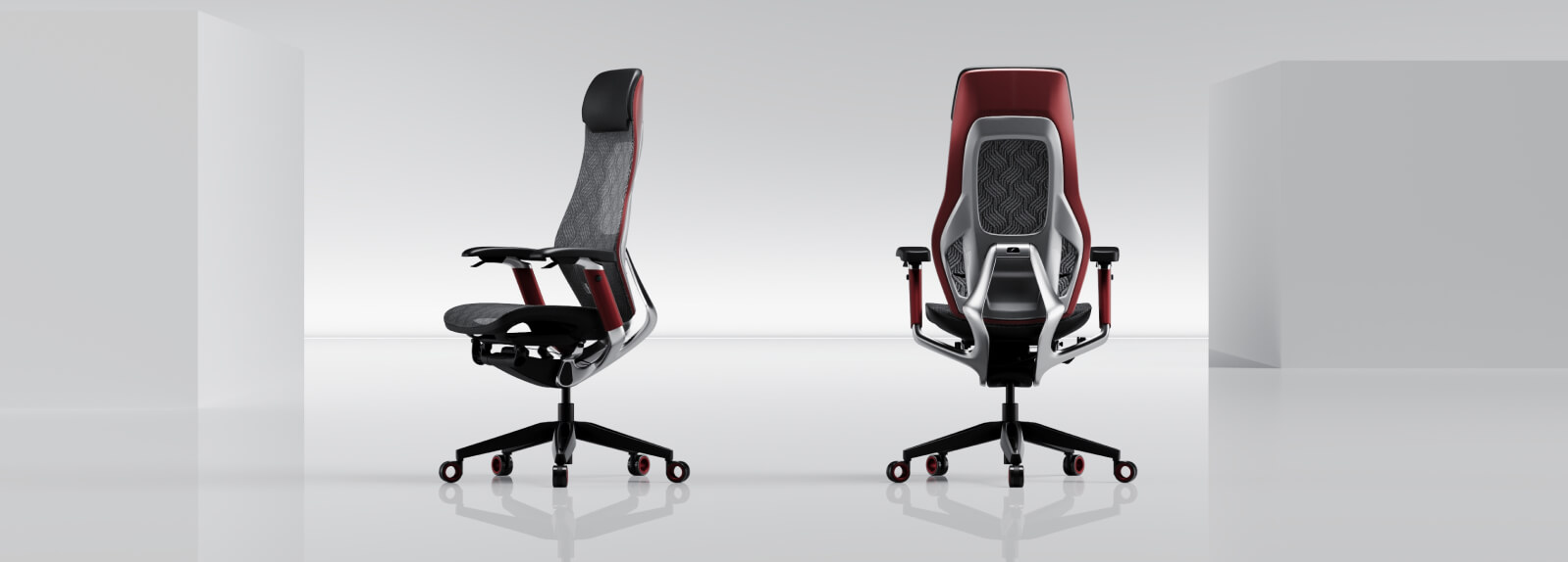 Astron Red with Black Frame Ergonomic Gaming Chair